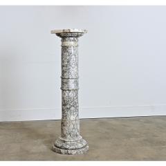 French 19th Century Marble Column Pedestal - 4596498