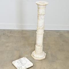 French 19th Century Marble Column Pedestal - 4606843
