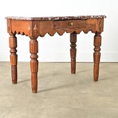 French 19th Century Marble Top Butchers Table - 4330869