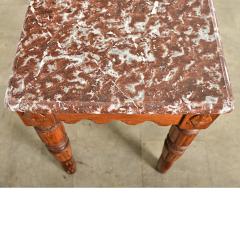 French 19th Century Marble Top Butchers Table - 4330883