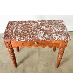 French 19th Century Marble Top Butchers Table - 4330884
