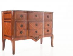 French 19th Century Marble Top Inlaid Commode - 1885997