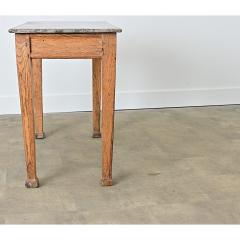 French 19th Century Marble Top Oak Console - 4549911
