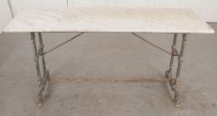 French 19th Century Marble Top and Iron Bistro Table - 1268720