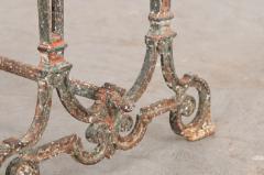 French 19th Century Marble Top and Iron Bistro Table - 1268730
