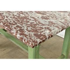 French 19th Century Marble top Work Table - 4437637