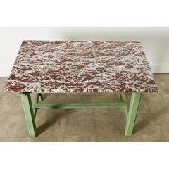 French 19th Century Marble top Work Table - 4437641