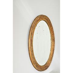 French 19th Century Massive Oval Gilt Mirror - 4482448