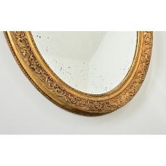 French 19th Century Massive Oval Gilt Mirror - 4482449