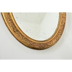 French 19th Century Massive Oval Gilt Mirror - 4482451
