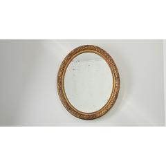 French 19th Century Massive Oval Gilt Mirror - 4482461