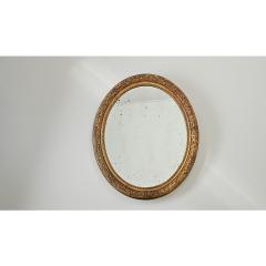 French 19th Century Massive Oval Gilt Mirror - 4482462