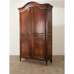 French 19th Century Massive Solid Walnut Armoire - 3019581