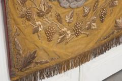 French 19th Century Metallic Embroidered Religious Banner - 530169