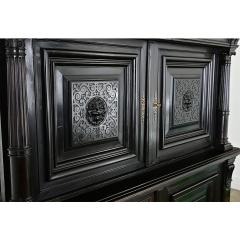 French 19th Century Napoleon III Ebonized Cabinet - 4443106