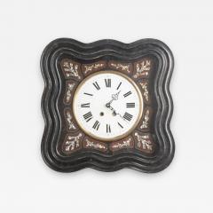 French 19th Century Napoleon III Inlay Wall Clock - 1681745