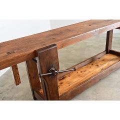 French 19th Century Oak Beech Artisan s Workbench - 4632819