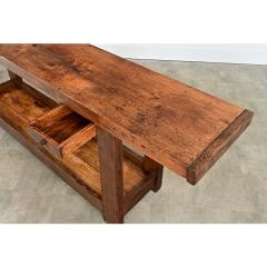 French 19th Century Oak Beech Artisan s Workbench - 4632838