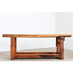 French 19th Century Oak Beech Artisan s Workbench - 4632820