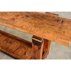 French 19th Century Oak Beech Artisan s Workbench - 4632823