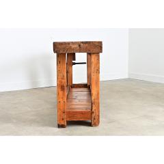 French 19th Century Oak Beech Artisan s Workbench - 4632824