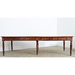 French 19th Century Oak Dining Table from a Nunnery - 4722734
