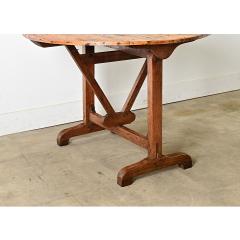 French 19th Century Oak Folding Vendange Table - 4482216