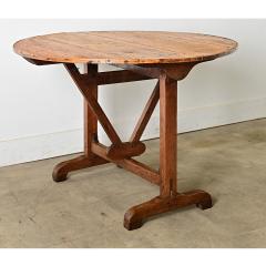 French 19th Century Oak Folding Vendange Table - 4482217