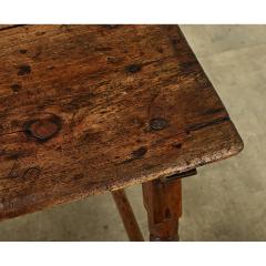 French 19th Century Oak Harvest Table - 3877358