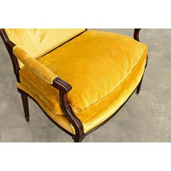 French 19th Century Oak Louis XVI Style Marquise Armchair - 4550108