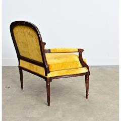 French 19th Century Oak Louis XVI Style Marquise Armchair - 4550109