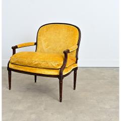 French 19th Century Oak Louis XVI Style Marquise Armchair - 4550118