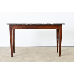 French 19th Century Oak Marble Console - 4549904