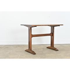 French 19th Century Oak Refectory Style Bistro Table - 4615607
