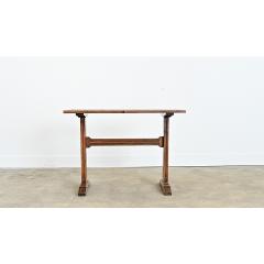French 19th Century Oak Refectory Style Bistro Table - 4615609