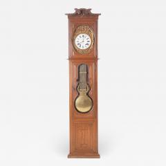 French 19th Century Oak Tall Case Clock - 1982156