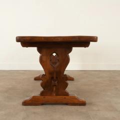 French 19th Century Oak Trestle Table - 2996918
