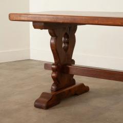 French 19th Century Oak Trestle Table - 2996919