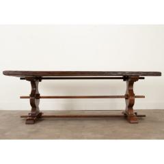 French 19th Century Oak Trestle Table - 3406006