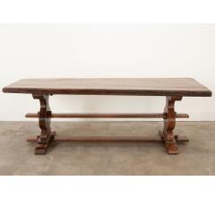 French 19th Century Oak Trestle Table - 3406007