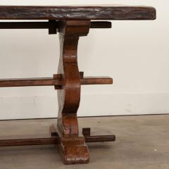 French 19th Century Oak Trestle Table - 3406008