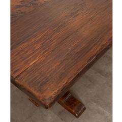 French 19th Century Oak Trestle Table - 3406032