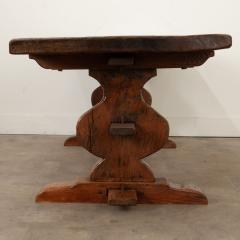 French 19th Century Oak Trestle Table - 3406046