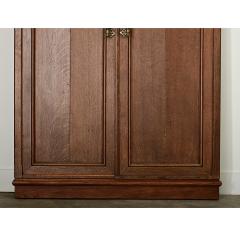 French 19th Century Oak Trifold Wall Mirror - 4223547