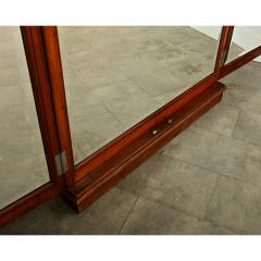French 19th Century Oak Trifold Wall Mirror - 4223574