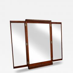 French 19th Century Oak Trifold Wall Mirror - 4248740