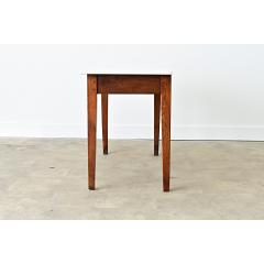 French 19th Century Oak White Marble Console - 4549886