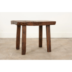 French 19th Century Oak and Walnut Table Bench - 2885165