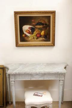 French 19th Century Oil on Canvas Framed Still Life Painting Depicting Fruits - 3441730