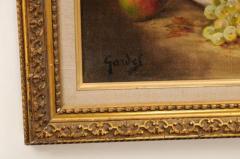 French 19th Century Oil on Canvas Framed Still Life Painting Depicting Fruits - 3441984